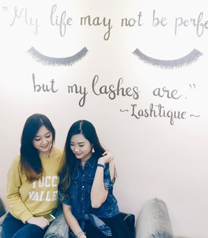 Enjoying my last saturdate with @cynthiansunartio on @lashtiqueid In Supermall ☺️This's my first time doing lash extension. The pain free treatment only took two hours with no itchy after effect. I will post closer look of this eyelashes 💋#abellreview #lykeambassador #beautynesiamember #cotd #clozetteid #lashtiqueid