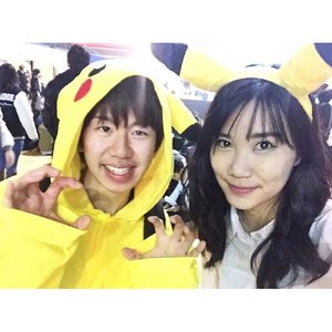 #selfie with Japanese pikachu 😁 In culture day 🎌🇮🇩 #clozetteID #cotd #HappySelfie •
•See more on my #snapchat 👻 @amandatorquise
•