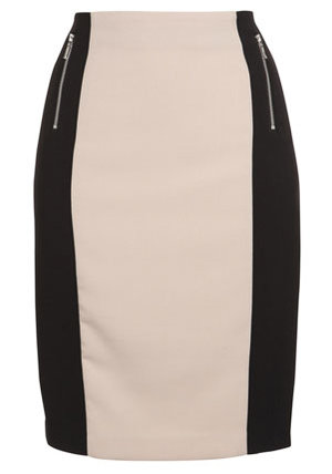 Clothing at Tesco | F&F Zip Detail Colour Block Skirt Petite > skirts > New In  > Women