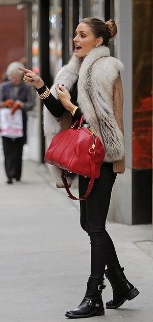 another fur n red bag style inspiration