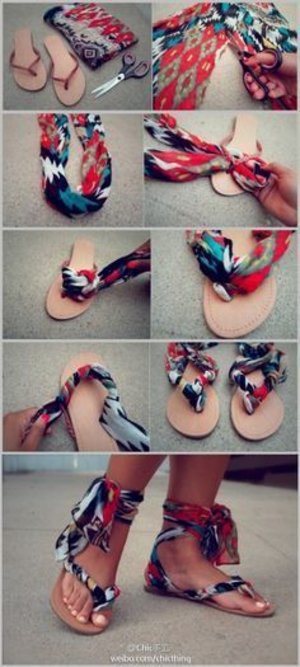 diy procject, make your boho sandals. so creative!