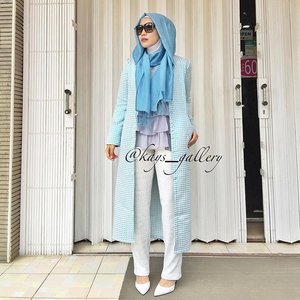 Fallin in 💙 with this blue ! Complete collection see through @kays_gallery #thenovijanto #kays_gallery #hijabfashion #ootd #hotd #clozetteid