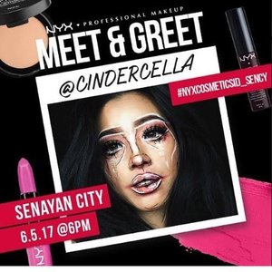 Congratulations @nyxcosmetics_indonesia vo new concept of #NYXCosmeticsID_Sency!!! May it awesome! And i just wanna meet with da one n only @cindercella💕💕 #nyxcosmeticsid 
#clozetteid
