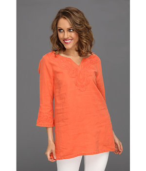 Tommy Bahama Two Palms Fan Tunic Burnt Coral - 6pm.com