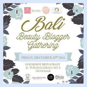 @Regrann from @balibeautyblogger -  We were perfectly strangers before we met. Now we are sisters who have same passion.

Here it is, Bali Beauty Blogger's first gathering. Want to know more? Follow us on our blog and social medias for live reports and posts. See you tomorrow beauties!

@ayudamayanthi
@ayu__sri
@claranaava
@dewaayuinda
@dini_red
@gustiayu_diah
@hshani9
@itachenn
@jcliani
@jessicaalicias
@jessica_ie
@martalina_thesya
@nabilaputrik
@vinaeska
@viniamanda
@yessica_kaka
@youween

Supported by:
@aiglow_bali & @aiglowlashes 
@spa_mt @dewisrispa_mt 
@japansoftlens 
@eminacosmetics 
@sensatia_botanicals 
@oliviaskin_bali 
@clorisdecoration & @theclorisflower 
@sweetgems.bali

#balibeautyblogger #BBBGathering2016 - #regrann