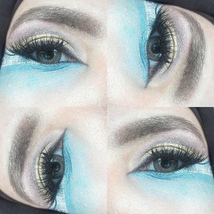 My favourite eyes make up ❤ ps: wish me luck ✌ @clozetteid  @centralstoreid  #BeautyGalerie #ThePalaceOfBeauty #clozettedaily #clozetteid #EOTD #bbloggers #makeup #makeuplook #hijab #teal #eyelashes #beauty #duapuluhtujuhdesember