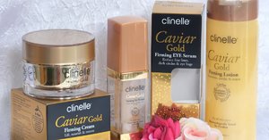 REVIEW : CLINELLE GOLD CAVIAR SKINCARE PRODUCT 