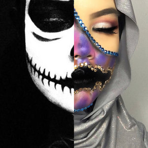 (SWIPE FOR MORE)My first collaboration with talented one @vazalamanda we are as a jack skellington in differents personality. @vazalamanda as a dark jack and me as the colorful one. Fun fact: i used to be a fangirl of jack skellington when i was in elementary ahhaah. It's really nice to collaborate with you! See youu 😘