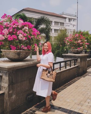 HAPPY INDEPENDENCE DAY😍
Found a flower with the same color as my hair🌸 
Me a happy girl❤️
📸: My lovely sister from another parents @keykey_keyssia
#clozetteID #pinkhair #deeshairjourney #cchannelid #potd #potdindo #vscocam #vsco #vscophile #vscogrid #peoplescreatives #igdaily #instadaily #instastyle #fashionblogger #photooftheday #justgoshoot #vscogood #clozetteid #snapseeddaily #snapseed #photoshoot #exploretocreate #vscodaily #love #shotonmi8 #xiaomimi8