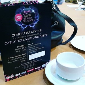 I'm at @cathydollindonesia Meet and Greet event#cathydollbeautyblogger #cathydoll #cathydollmeetandgreet #clozetteid