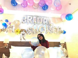 Another happy moment 💕-#photo #moment #bridalshower #dsharemyf #soldout #white #maroon #happy #clozette #clozetteid #together #forever #bedroom #bff #friend #like #love #saranghae