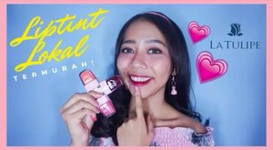 Heyo Beauties! 💖Do you know about a new product from @latulipecosmetiques_? Yes it is Lip Tint ✨Are you curious about the review? Go check www.youtube.com/christyraina to watch the full version of the video (link on bio) 🤗•#liptint #latulipe #liptintlatulipe #beautybloggerindonesia #ivgbeauty #bunnyneedsmakeup #indobeautysquad #tutorialmakeuplg #ragamkecantikan #tampilcantik #clozetteid