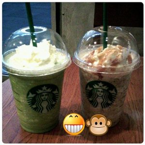 This is what we called "gengges" means yummy in Indonesian.. #throwback  #starbuckslovers #clozette #clozetteid #starbucks #sbux #greentea #matcha #caramel #instafood #foodish #foodgasm #foodporn #likeforlike #like4like #followme