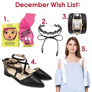 Whoop! Check out my wish list for this month 🤗 (link in bio). I think I'll make one every month from now on 🤔
.
.
.
#clozetteid #whatwelike #wishlist #benefit #choker #wrapwatch #pointedflats #bow #sephora #instagood #fbloggers #fashionblogger #bbloggers #beauty #indonesianblogger #bloggingboosters  #bloggingboost #ブロガー #ファション #파워블로거 #패션 #블로거