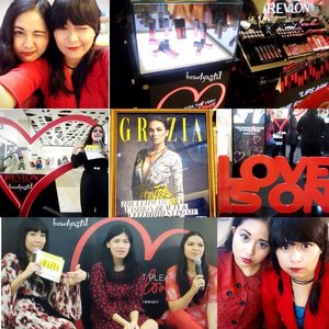 Event report #loveison #loveisonid di @kotakasablanka bersama @revlonid dan @grazia_id 😘❤️💫 http://beautyasti1.blogspot.com/2015/03/revlon-colorstay-moisture-stain.html LINK IN MY BIO #clozetteid #beautyblogger #beautyevent #beautyworkshop #blogger #fblogger #graziaid #graziaxrevlon #eventreport #red #love #launching #lipstick