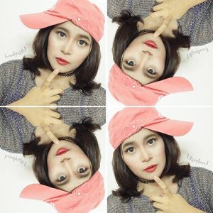 〰 Just a Quartzaaahh... 〰 #selca #selfie #indonesianbeautyblogger #kawaii #cute #ulzzang #gyaru #photo #quartz #pink #grey #instagood #instadaily #instabeauty #beauty #makeup #photooftheday #picoftheday #motd #face #hat #cap #shorthair #clozetteid #new #love #like4like #follow #lipstick