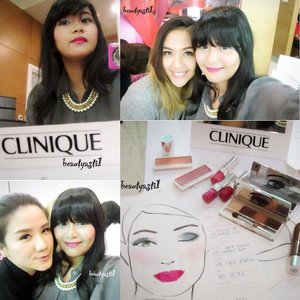 #prettyiseasy with @cliniqueindonesia beauty event ❤️ Read here http://beautyasti1.blogspot.com/2015/03/clinique-beauty-event-pretty-is-easy.html or LINK IN MY BIO #clinique #cliniqueid #pretty #beauty #selfie #selca #makeup #cosmetics #clozetteid #mua #makeupartist #beautyevent #beautyworkshop #chubbystick 😘💫