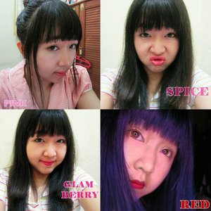 Pardon my crazy face.. 😂😆😅
4 warna favorit @ultima_id #ULTIMAII -> #UltimaProCollagenLips (Pink, Spice, Red, Glamberry) ini bisa digunakan untuk acara yg berbeda-beda.. Bagus nggak siih?  Seperti yang sudah gue janjikan, #review #lipstick ini sudah bisa dibaca di #MeisUniqueBlog
 link on bio 😚

#lippies #makeup #ultimadelicate #swatch #selfie #potd #picoftheday #UltimaProCollagenLips #instapic #red #indobeautygram #indobloggers #bblog #ifb #ibb  #instagramers #bbloggers #fotd #faceoftheday #instablog #beautyblog #instanice #clozetteid #clozettedaily #makeup