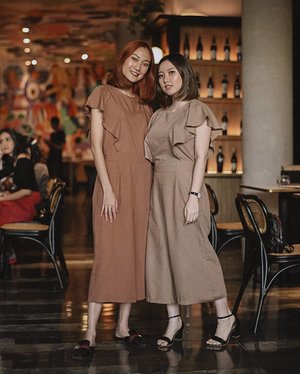 Photo : @samseite

Accidentally twinning with my forever girl crush in @ganeganiandco preston jumpsuit. A toast and cheers to the grand opening of your store, @ganegani ðŸ�» The fashion world is eagerly waiting for you. Wish you all the best for @ganeganiandco next step!
.
.
.
.
.
#clozetteid #ootd #fashionphotography #fashiondesigner