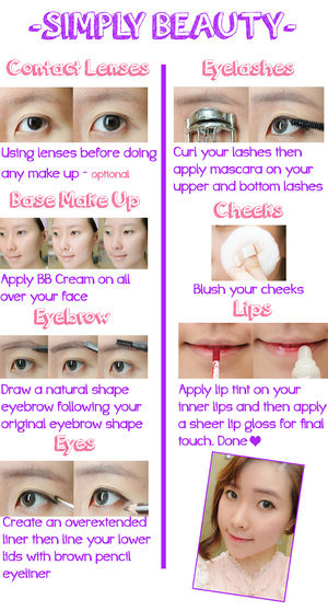 Make Up Tutorial bertema "Simply Beauty" kunjungi blogku di http://notonlywear.blogspot.com/2014/10/enchanted-not-excessive-make-up-tutorial.html