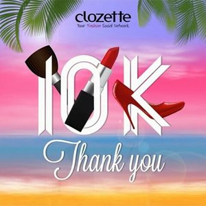 Yippieee.. @ClozetteID has reach 10k folls! #Clozette10k :D Bunch of congrats , #ClozetteID ♡ 
I love Clozette because it's not just a community but also a 'Home' for fashionista and beauty lovers to show our passion, meet with new friends who have same hobby, interest, and passion, participated in the offline and online events, also we can shopping and selling a fashion and beauty items. It's a one stop for you, fashionista and beauty addict! I'm a proud girl to be a Clozetter. \(^_^)/ Want to be a part of #ClozetteID ? Sign up now on id.clozette.co ! Also meet me there. See yaw :)