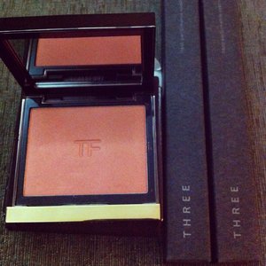 Tom Ford cheek color in Love Lust, THREE flash performance pencil eyeliner on 01 and 05