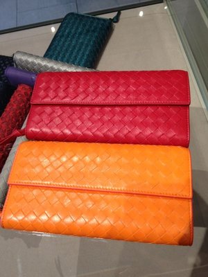 Picking up my new bright wallet