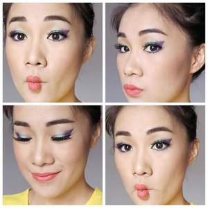 Makeup look using @sariayu_mt #trendwarnakrakatau .
Eyes: Eyeshadow K01 biru keunguan dan light tosca. K02 kuning keemasan.
.
Lips: Duo Lipcolor Matte K-10
.
#motd #beautybloggerindonesia #beautybloggerid #clozettedaily #clozetteid