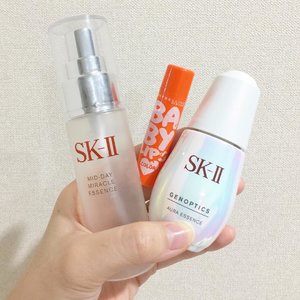 This month empties
❤️ SKII Mid Day Miracle Essence 
I brought this in my gym bag and used it after I took shower. I love how the bottle can spray a very fine mist. Unfortunately, The cap is very secured so I couldn't refill it with my FTE 😅 ❤️ Maybelline Baby Lips 
This lip balm help taking care of my lips every night. I put it on before I go to sleep and I wake up with a nice smooth pout 😉 ❤️ SKII Genoptics Aura Essence
My holy grail serum! I lose count on how many bottles that I had finished during 6 years. It just works great on my skin, evens the texture and lits it up 😍
.
.
.
#skincare #skincareroutine #empties #skincareaddict #beautyaddict #beautyblogger #beautybloggerid #bloggerceria #clozetteid