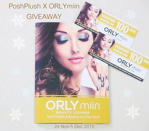 Hello hello! I'm back with another giveaway!
Orly miin is generously provided me with 2 vouchers worth at 100.000 IDR each. I will pick two (2) lucky winners randomly for this giveaway. The best part is there is no expiry date for the voucher so you can use it anytime.
💅👄💛 How to join my giveaway? Please read the rules here:

1. Follow my IG : stefaniecarolina

2. Follow my FB page : www.facebook.com/poshandplushblog 
3. Like and Repost this picture on IG and tag 3 of your friends to join the giveaway

4. Mention me (no need to tag me) when you repost it and don't forget to use the hashtag #PoshPlushXOrlymiin

5. Comment on this picture which beauty treatment you wish to have at Orly miin

6. You only need to repost once

7. Opens for Indonesian residents only

8. The winner will be picked randomly

9. Giveaway will be closed on Dec 5th at 23.59pm
💛💛💛
Good luck!! #beautyblogger #beautybloggerid #beauty voucher #beautygiveaway #giveaway #giveawayindo #giveawayindonesia #orlymiin #beautylounge #eyelashextension #semipermanentmakeup #nailart #clozetteid