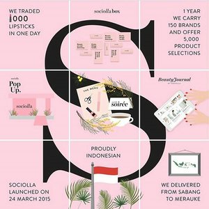 Happy 1st anniversary, @sociolla Wishing you great success in the upcoming years and keep up the excellent work and services! It has been a wonderful year full of pink boxes 😄Check their IG and website to get exciting offers during their anniversary week. You will not regret it! #sociolla #sociollablogger #beautybloggerid #pink #happyanniversary #onlineshop #indonesianonlineshop #localmade #proud #clozetteid