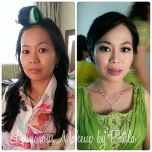 Makeup for Dewi's wedding  #makeup  #job  #wedding  #family  #partymakeup  #nofilter  #bef | OnInStagram