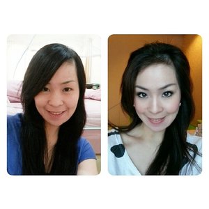 Here is my before & after, see how the power of makeup can dramatically change someone?? ♥LumiNous Makeup by Paula♥   #beforeafter  #transformation  #selfie