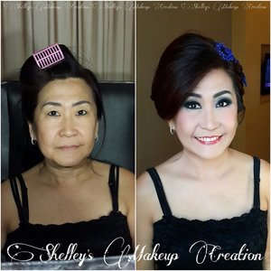Makeup for Sally's Mom @dapursalmon 
Makeup by @shelleymuc 
HairDo by @tominjoo 
#makeup #beauty #shelleymuc #surabaya #makeupartist #mua #shelleymakeupcreation #beforeafter #clozetteID #makeover #muasurabaya #muaindonesia