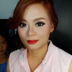 Yesterday Makeup for @monalisa.deana 
Makeup by @shelleymuc 
HairDo by @esther_sthefanie 
#makeup #beauty #shelleymuc #surabaya #makeupartist #mua #shelleymakeupcreation #beforeafter #clozetteID #makeover #muasurabaya #muaindonesia #redlip #PicsArt