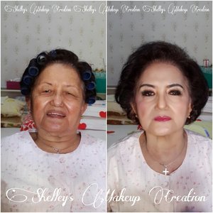 Thankyou @sylpojessica 's grandma 
Makeup and HairDo by @shelleymuc 
#makeup #makeover #beauty #shelleymuc #surabaya #makeupartist #mua #shelleymakeupcreation #beforeafter #clozetteID #makeover #muasurabaya #muaindonesia #matureskin #PicsArt