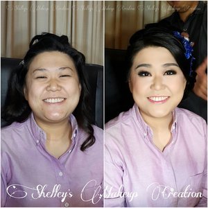 Makeup for my high school friend, Sally Monica 'SalMon' 
Makeup by @shelleymuc 
HairDo by @tominjoo 
#makeup #beauty #shelleymuc #surabaya #makeupartist #mua #shelleymakeupcreation #beforeafter #clozetteID #makeover #muasurabaya #muaindonesia #soft #softmakeup #softsmokey 
##PicsArt
