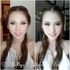Makeup and HairDo for @mei_ling_ang 's Prewedding Theme: goddess with yellow gold and bronze eyeshadow Makeup and HairDo by @shelleymuc #makeup #beauty #shelleymuc #surabaya #makeupartist #mua #shelleymakeupcreation #beforeafter #clozetteID #makeover #muasurabaya #muaindonesia #hairdo #soft #goddess#PicsArt