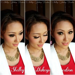 Today's Makeup for @viviadeliana at #Jember 
Makeup and HairDo by @shelleymuc 
#makeup #makeover #beauty #shelleymuc #surabaya #makeupartist #mua #shelleymakeupcreation #beforeafter #clozetteID #makeover #muasurabaya #muaindonesia #hairdo #PicsArt