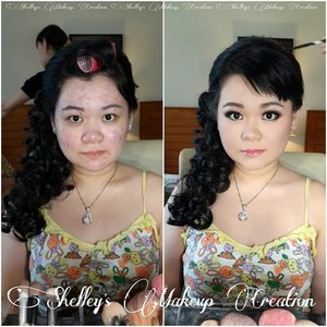 Thankyou ce @evaniscs 
Makeup by @shelleymuc 
HairDo by @inge_han 
#makeup #beauty #shelleymuc #surabaya #makeupartist #mua #shelleymakeupcreation #beforeafter #clozetteID #makeover #muasurabaya #muaindonesia
