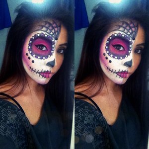 Easy Sugar Skull Halloween Tutorial - YouTube