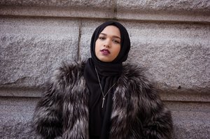 Hijab in fur