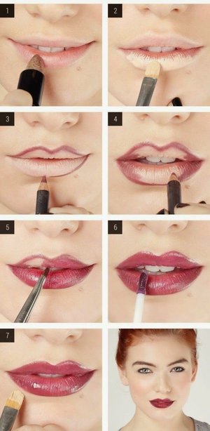 Dark purple lip tutorial