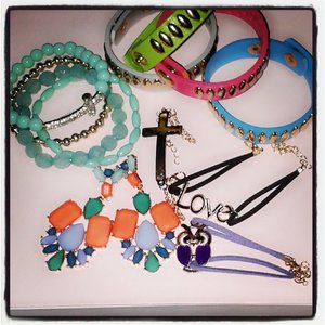 Best deal...ever!! #accessories #bracelet #earrings #love #color #style #FashioneseDaily