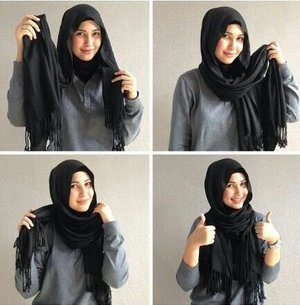 Hijab dengan 4 tahap mudah