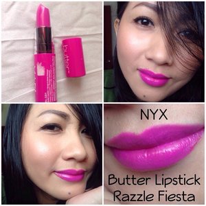 NYX Butter Lipsticks #Razzle from @nyxcosmetics #selfpotrait #myselfandi #narcism #lipspotrait #pinklipsticks #fuschialipsticks #nyxcosmetics #lipsticksaddict #lipsticksjunkie #makeupaddict #makeupjunkie #makeupcollection #clozettedaily #clozetteid #beauty #makeup #fotd #lotd #fdbeauty #femaledaily