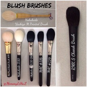 Blush Brushes #brushes #brushaddict #tomfordcosmetics #hakuhodobrush #maccosmetics #rmkcosmetics #makeupjungkie #clozetteid #femaledaily