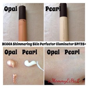 BECCA Shimmering Skin Perfector Illuminator Spf25+ #swatches #illuminator #beccacosmetics #makeupjungkie #clozetteid #femaledaily