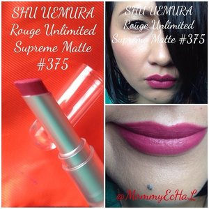 Shu Uemura Rouge Unlimited Supreme Matte #PK375 from @shuuemuraid #selfpotrait #myselfandi #narcism #lipspotrait #pinklipsticks #lipstickaddict #lipsticksjunkie #makeupaddict #makeupjunkie #clozetteid #fdbeauty #femaledaily