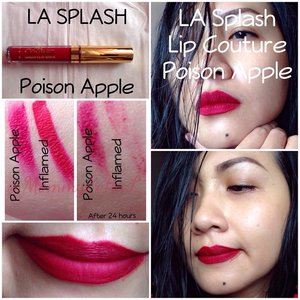 LA Splash Lip Couture #PoisonApple from @lasplashcosmetics #selfpotrait #myselfandi #narcism #redlipsticks #lipspotrait #lasplashlipcouture #lasplash #lasplashcosmetics #lipsticksaddict #lipsticksjunkie #makeupaddict #makeupjunkie #clozettedaily #clozetteid #beauty #makeup #fotd #lotd #fdbeauty #femaledaily